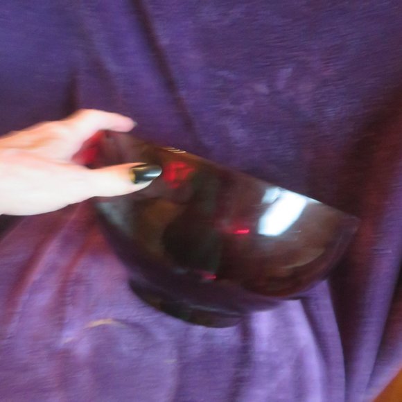 Royal Ruby Glass Bowl - Picture 2 of 4